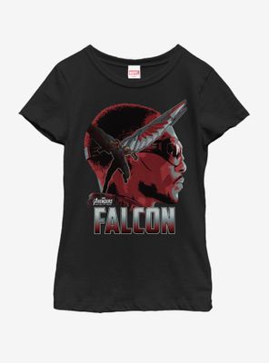 Marvel Avengers Infinity War Falcon Sil Youth Girls T-Shirt