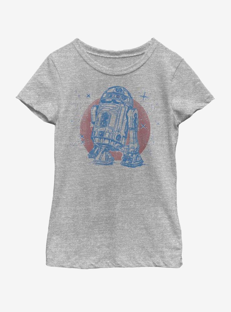 Star Wars Bright R2D2 Youth Girls T-Shirt