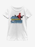 Marvel Spiderman Far From Home Summer Vacation Youth Girls T-Shirt