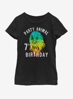 Star Wars Chewie Birthday Seven Youth Girls T-Shirt