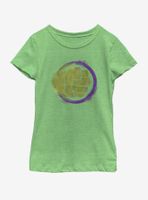 Marvel Avengers: Endgame Hulk Spray Logo Youth Girls T-Shirt