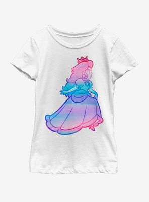 Nintendo Watercolor Ombre Peach Youth Girls T-Shirt