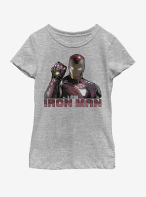 Marvel Avengers: Endgame Iron Man Stones Youth Girls T-Shirt