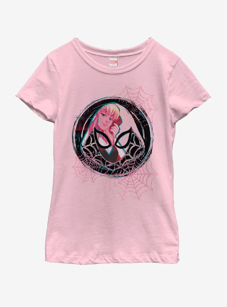 Marvel Spiderman Blonde Gwen Youth Girls T-Shirt