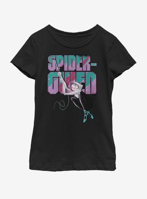 Marvel Spiderman Gwen Swinging Youth Girls T-Shirt