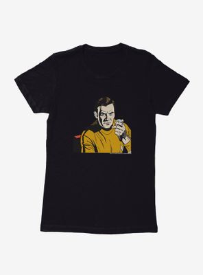Star Trek Kirk Pop Art Womens T-Shirt