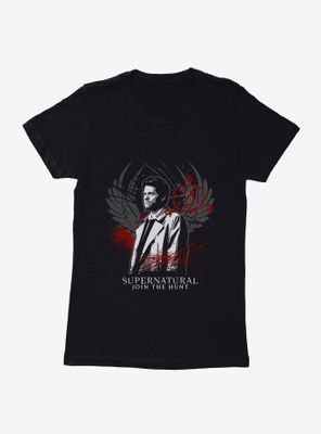 Supernatural Castiel Join The Hunt Womens T-Shirt