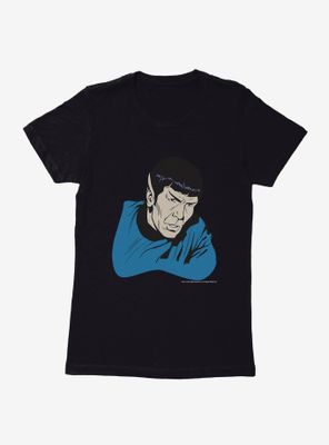 Star Trek Spock Pop Art Womens T-Shirt