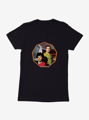 Star Trek Uhura And Kirk Womens T-Shirt