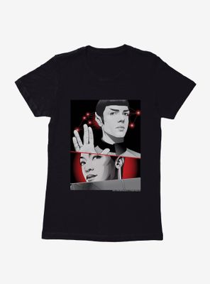 Star Trek Spock And Burnham Womens T-Shirt