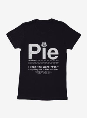 Supernatural Pie Womens T-Shirt