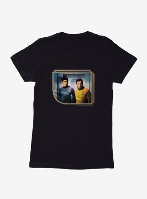 Star Trek Spock And Kirk Womens T-Shirt