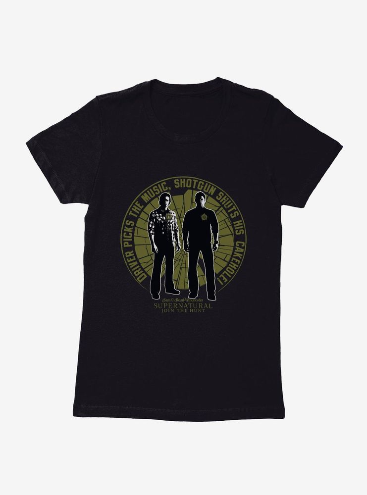 Supernatural Shotgun Shuts His Cakehole Womens T-Shirt