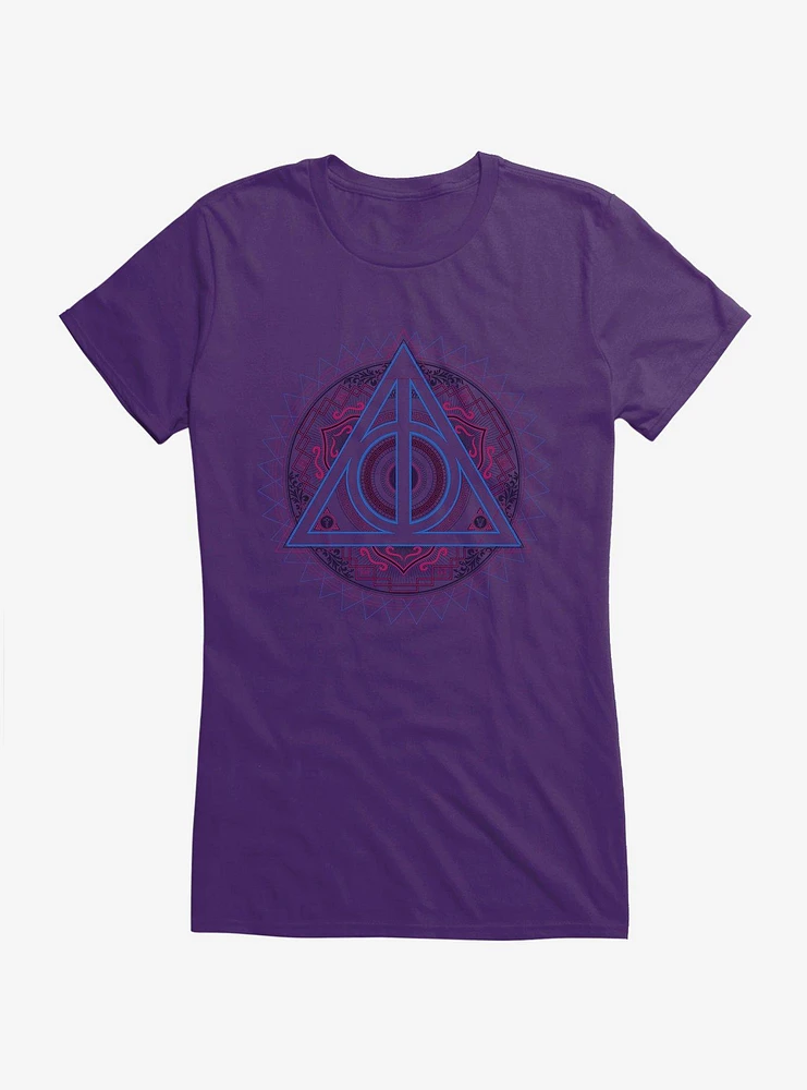 Harry Potter Deathly Hallows Symbol Decal Girls T-Shirt