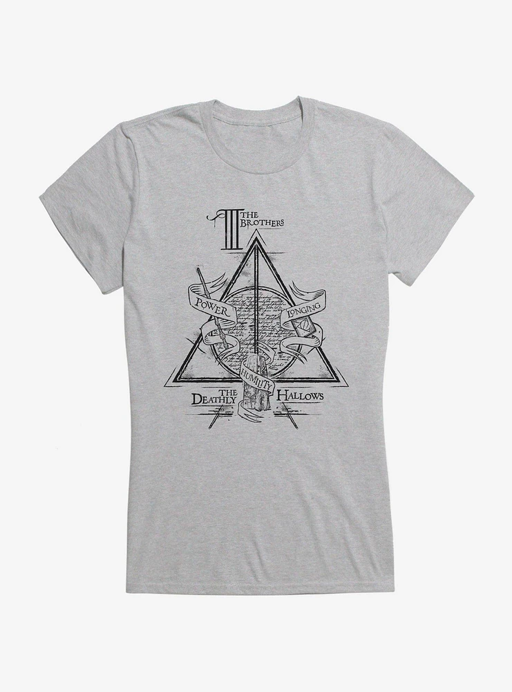 Harry Potter Deathly Hallows Three Brothers Girls T-Shirt