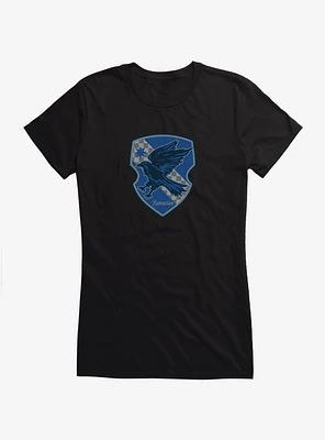 Harry Potter Ravenclaw Checkered Shield Girls T-Shirt