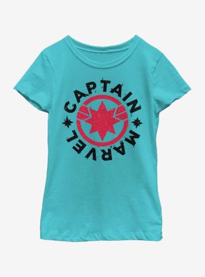 Marvel Captain Icon Logo Youth Girls T-Shirt