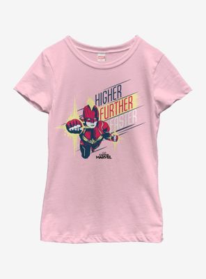 Marvel Captain Powerful Strike Youth Girls T-Shirt