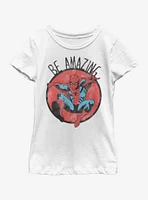 Marvel Spiderman Be Amazing Youth Girls T-Shirt
