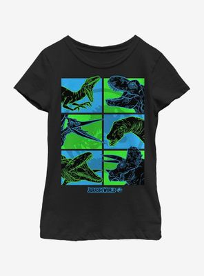 Jurassic Park Box Seats Youth Girls T-Shirt