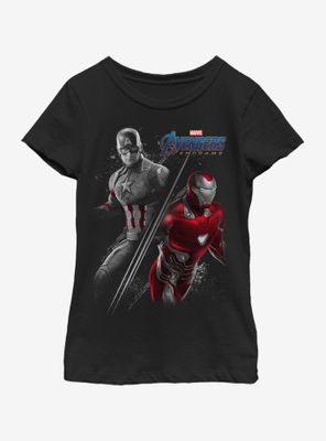 Marvel Avengers: Endgame Cap Ironman Youth Girls T-Shirt