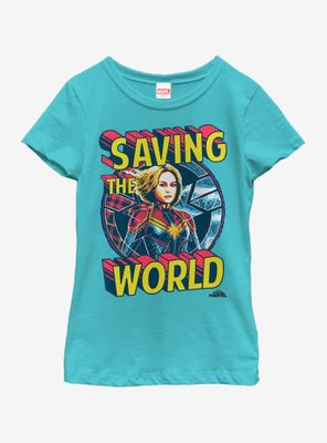 Marvel Captain Save Me Youth Girls T-Shirt