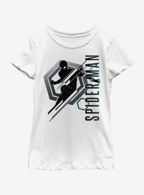 Marvel Spiderman: Far From Home Stealth Spidey Youth Girls T-Shirt