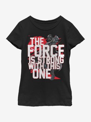 Star Wars Force Stack Vader Youth Girls T-Shirt