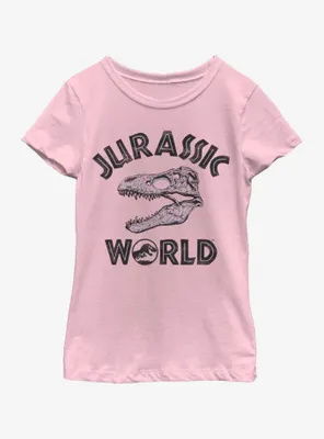 Jurassic Park Bone Head Youth Girls T-Shirt