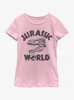 Jurassic Park Bone Head Youth Girls T-Shirt