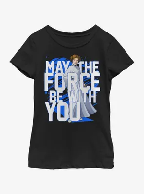 Star Wars Force Stack Leia Youth Girls T-Shirt