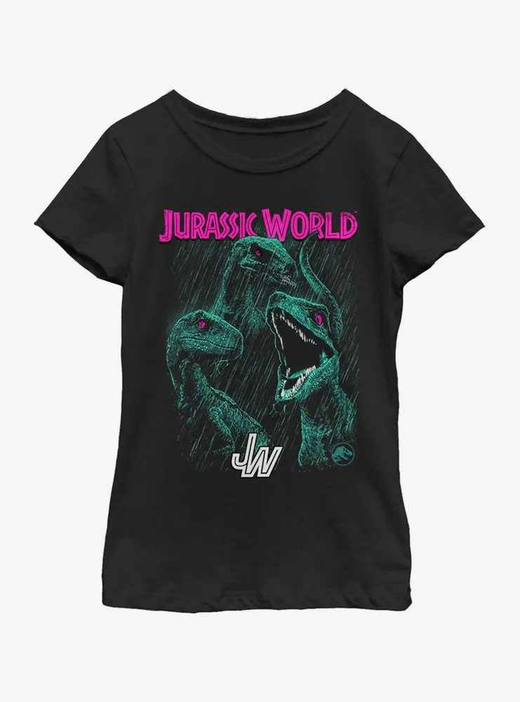 Jurassic Park Bright Raptor Squad Youth Girls T-Shirt