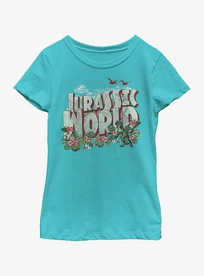 Jurassic Park Greetings Youth Girls T-Shirt