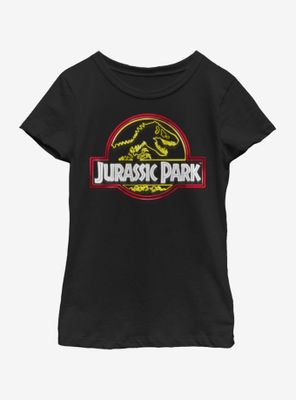 Jurassic Park Neon Youth Girls T-Shirt