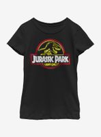 Jurassic Park Neon Youth Girls T-Shirt