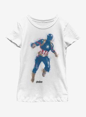 Marvel Avengers: Endgame Cap Paint Youth Girls T-Shirt