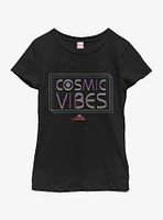 Marvel Captain Cosmic Vibes Youth Girls T-Shirt