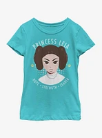 Star Wars Princess Portrait Youth Girls T-Shirt