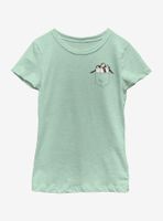 Star Wars The Last Jedi Porgs My Faux Pocket Youth Girls T-Shirt