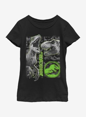 Jurassic Park Camo Squad Youth Girls T-Shirt