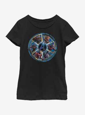 Marvel Avengers: Endgame Circle Heroes Youth Girls T-Shirt