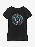 Marvel Avengers: Endgame Circle Heroes Youth Girls T-Shirt