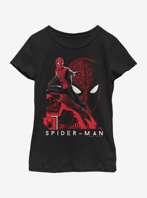 Marvel Spiderman: Far From Home Tech Spidey Youth Girls T-Shirt
