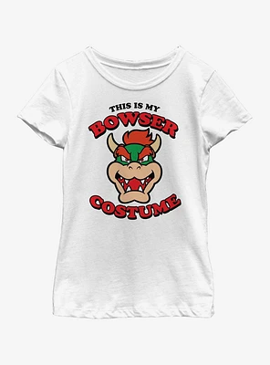 Nintendo Super Mario Bowser Costume Youth Girls T-Shirt