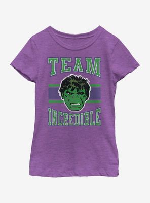 Marvel Hulk Team Incredible Youth Girls T-Shirt
