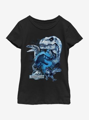 Jurassic Park Glass Shard Youth Girls T-Shirt