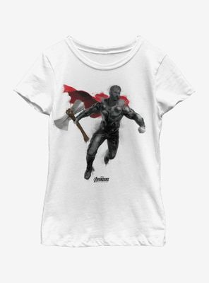 Marvel Avengers: Endgame Thor Paint Youth Girls T-Shirt