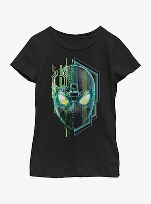 Marvel Spiderman: Far From Home Stealth Face Youth Girls T-Shirt