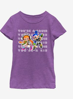Nintendo Splatoons Squid Or Kid Youth Girls T-Shirt