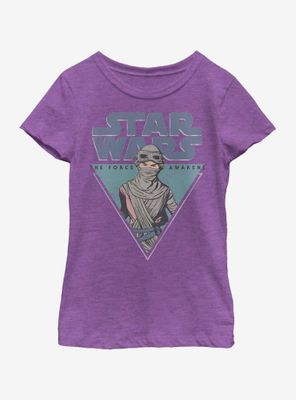 Star Wars The Force Awakens Rey Triangle Youth Girls T-Shirt